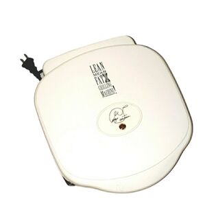 George Foreman Grill White Lean Mean Fat Grilling Machine